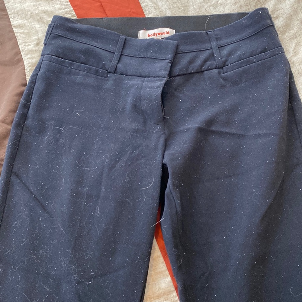 Hollywould boot-cut dress pants in black: Size 5